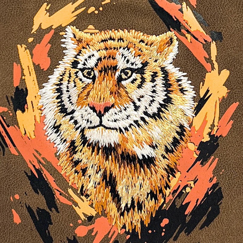 iPhone 16 Pro Max Nimmy Dazzling Series Bengal Tiger 360° Protection Creative Magsafe Case - Brown