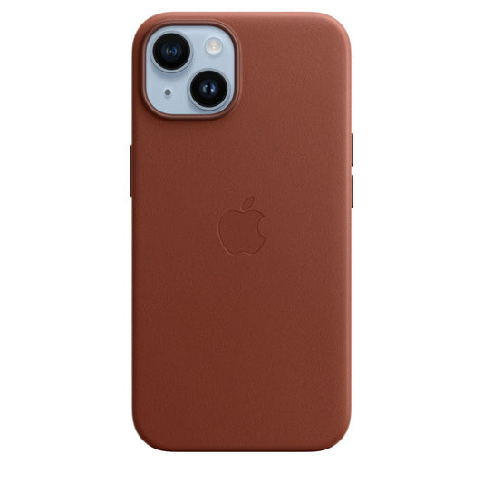 iPhone 15 Leather Case - Umber Brown
