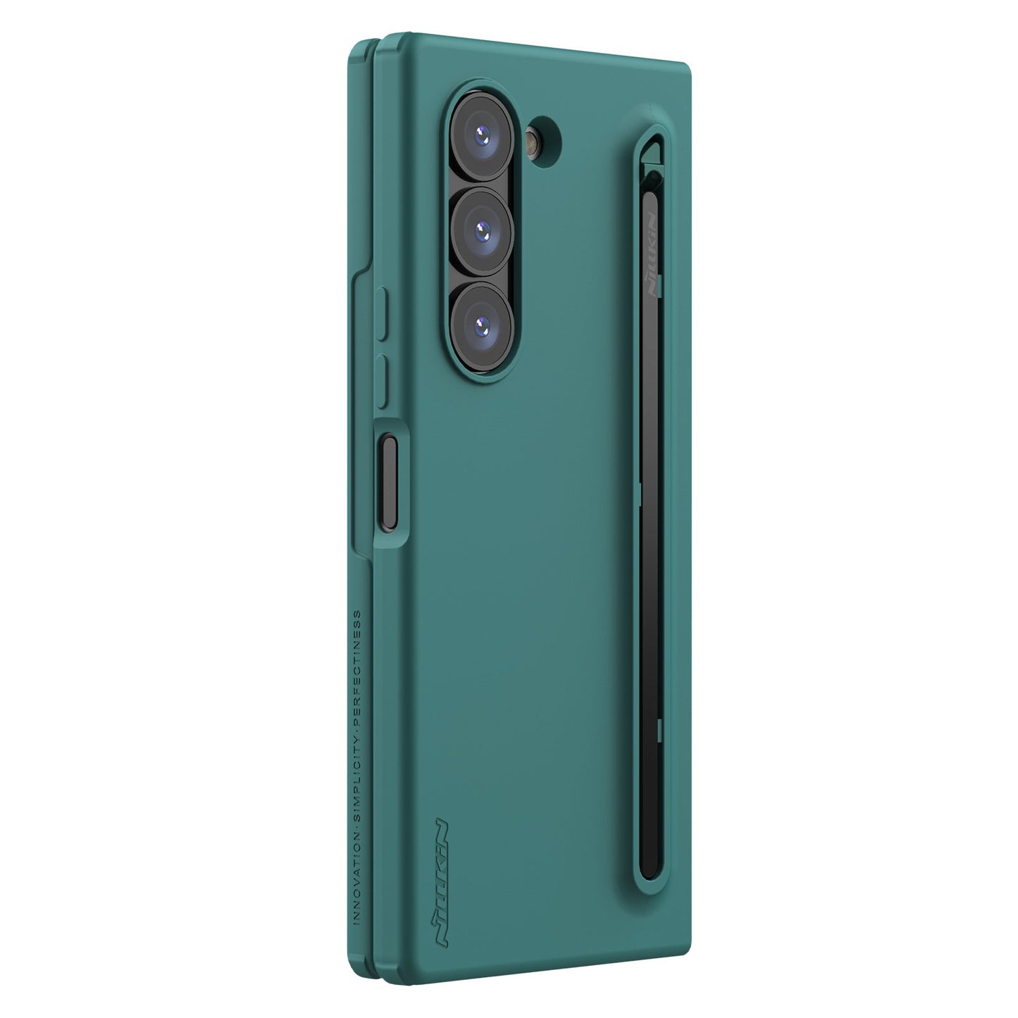 Samsung Galaxy Z Fold6 Nillkin S-Pen Case, Liquid Silicon Skin Feel Flex Pure With S-Pen Case - Green