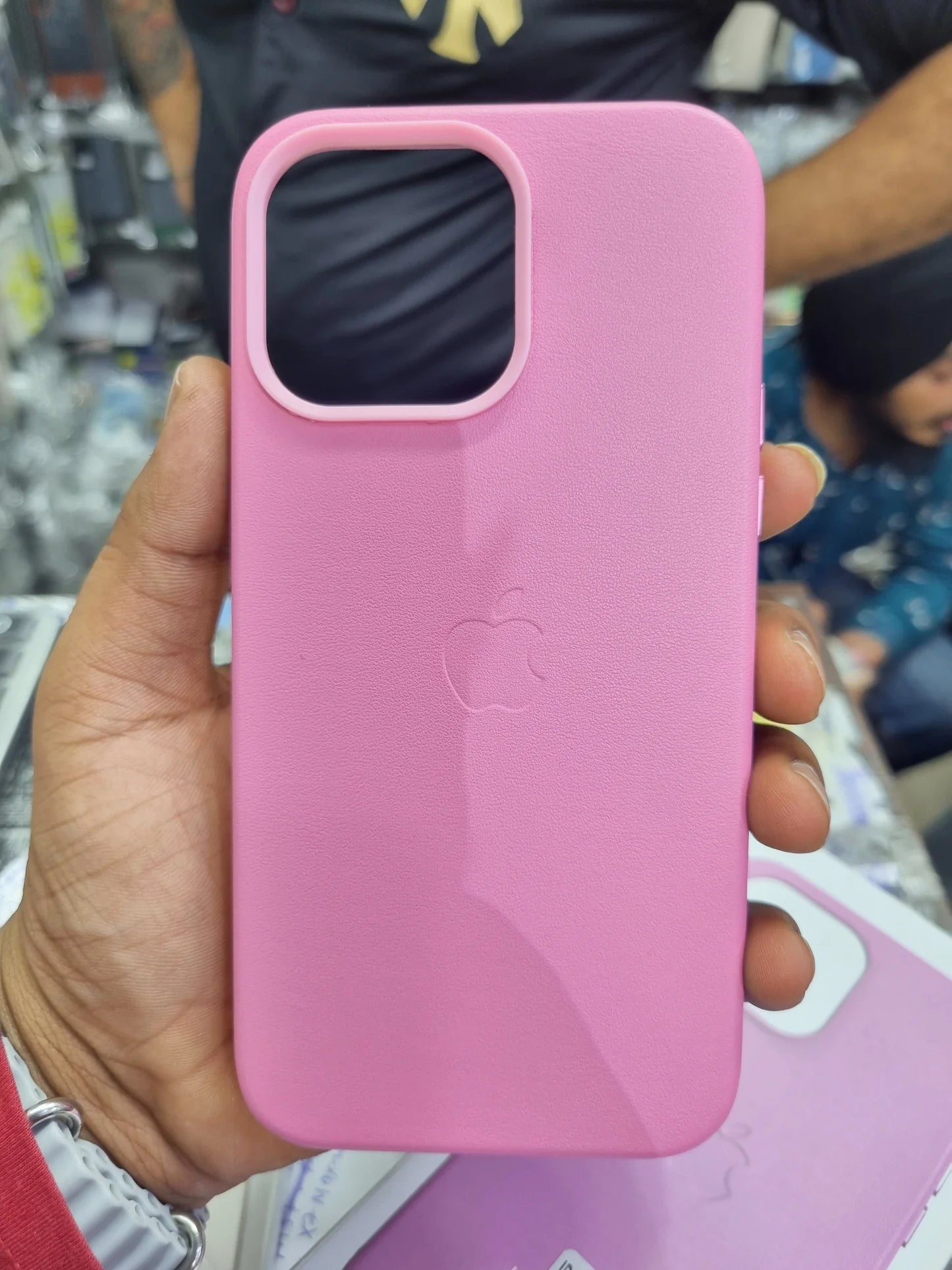 iPhone 14 Leather Case with Logo