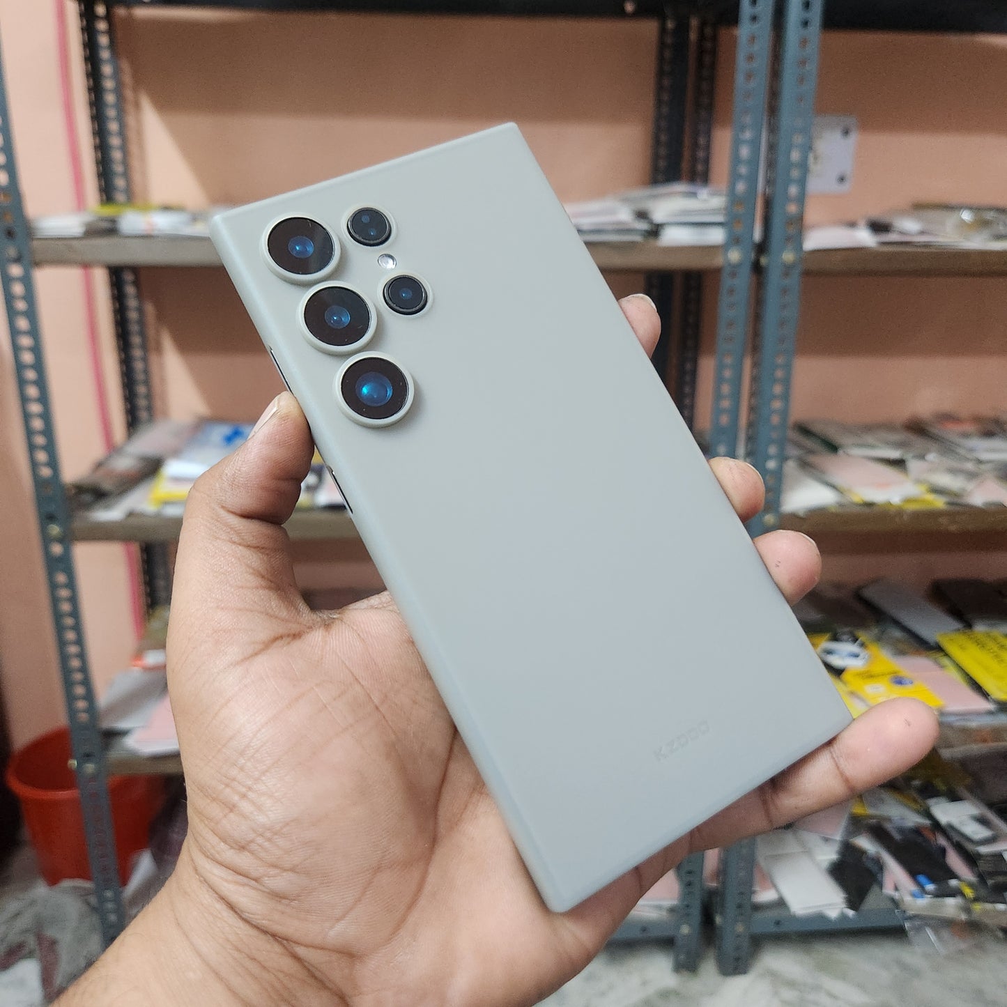 Samsung Galaxy S24 Ultra KZDOO Air Skin Ultra Thin Case with Camera Protection - Purple / Titanium