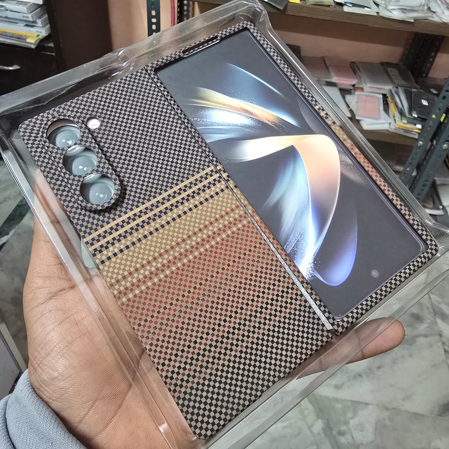 Samsung Galaxy Z Fold 6 Tactile Sunset PC Thin Case Camera Protection Case with Magsafe