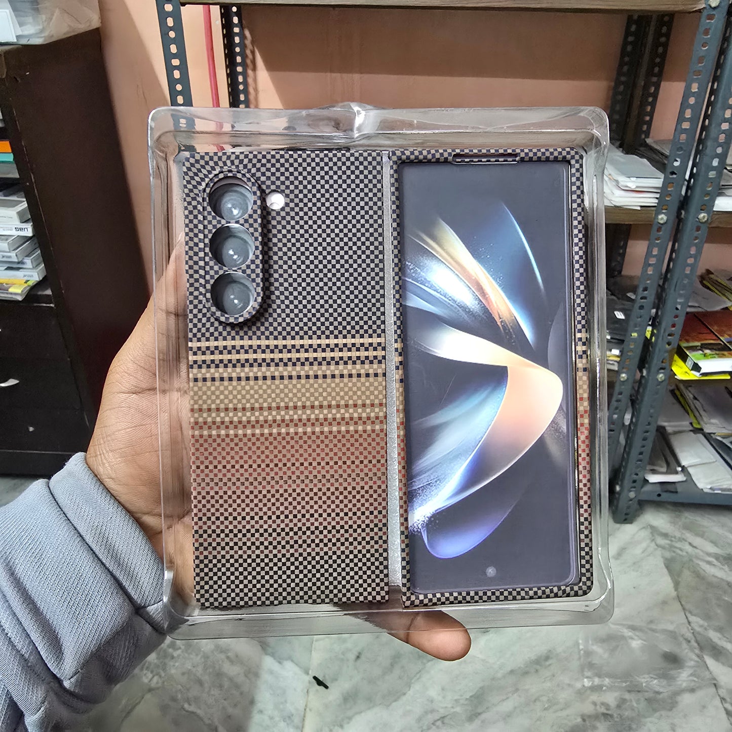 Samsung Galaxy Z Fold 6 Tactile Sunset PC Thin Case Camera Protection Case with Magsafe