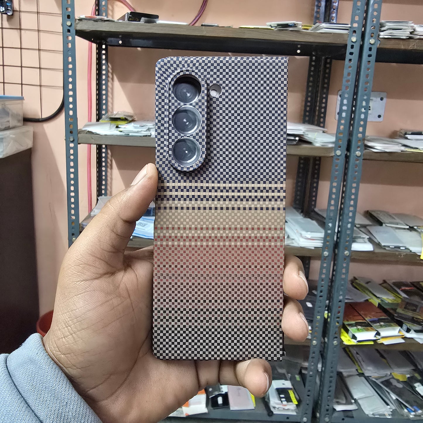 Samsung Galaxy Z Fold 6 Tactile Sunset PC Thin Case Camera Protection Case with Magsafe