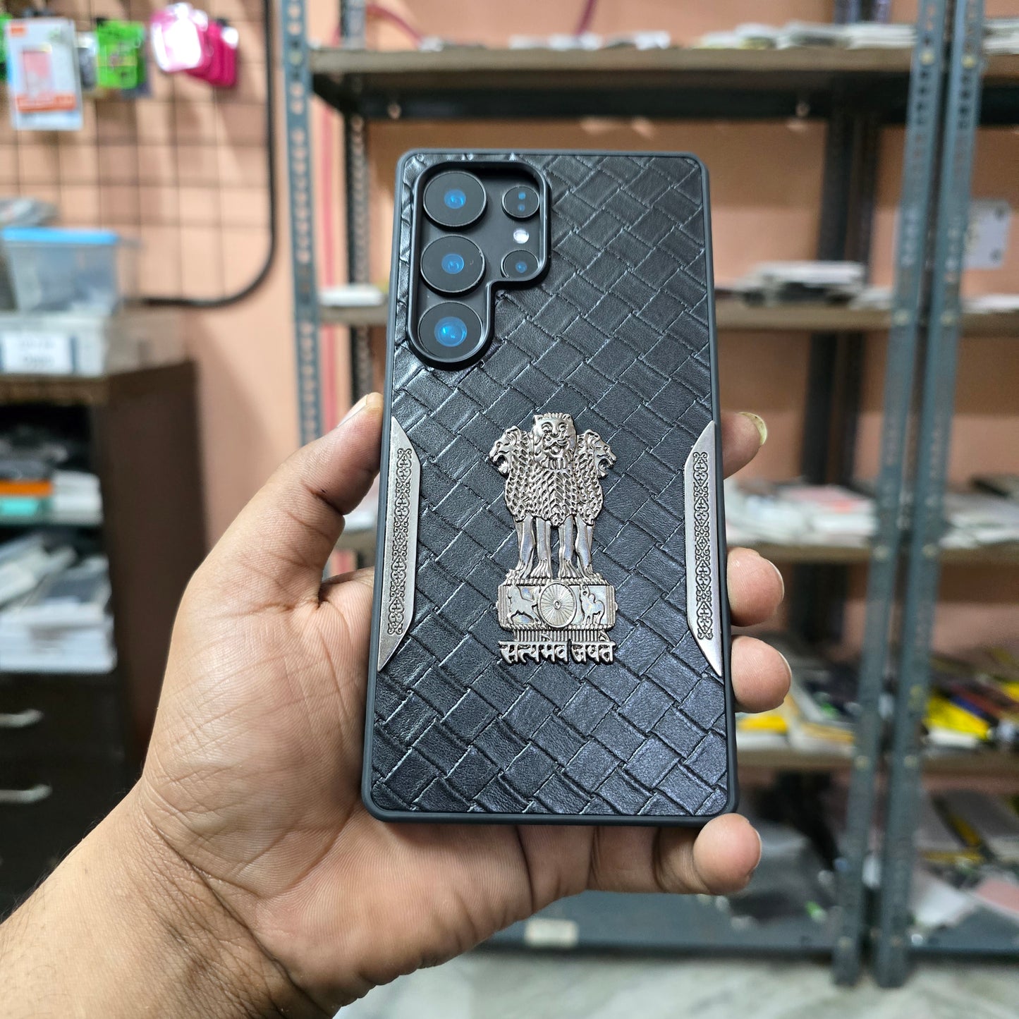 Samsung Galaxy S25 Ultra "Satyamev Jayate" Case with "Ashok Chinh"
