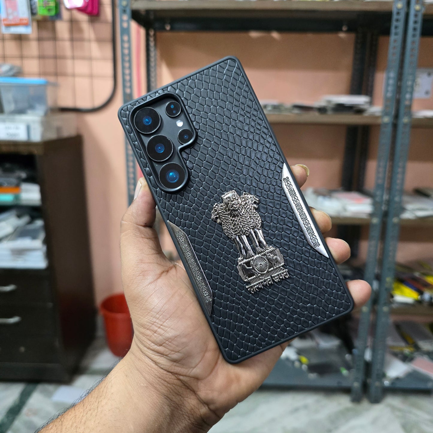 Samsung Galaxy S25 Ultra "Satyamev Jayate" Case with "Ashok Chinh"