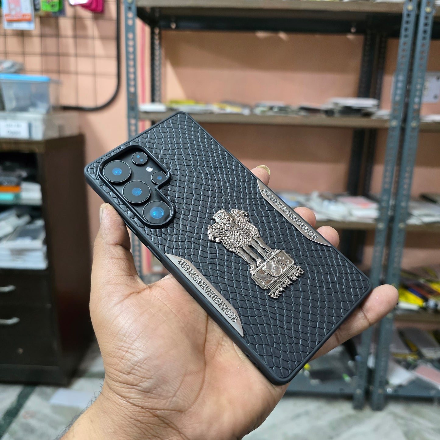 Samsung Galaxy S25 Ultra "Satyamev Jayate" Case with "Ashok Chinh"