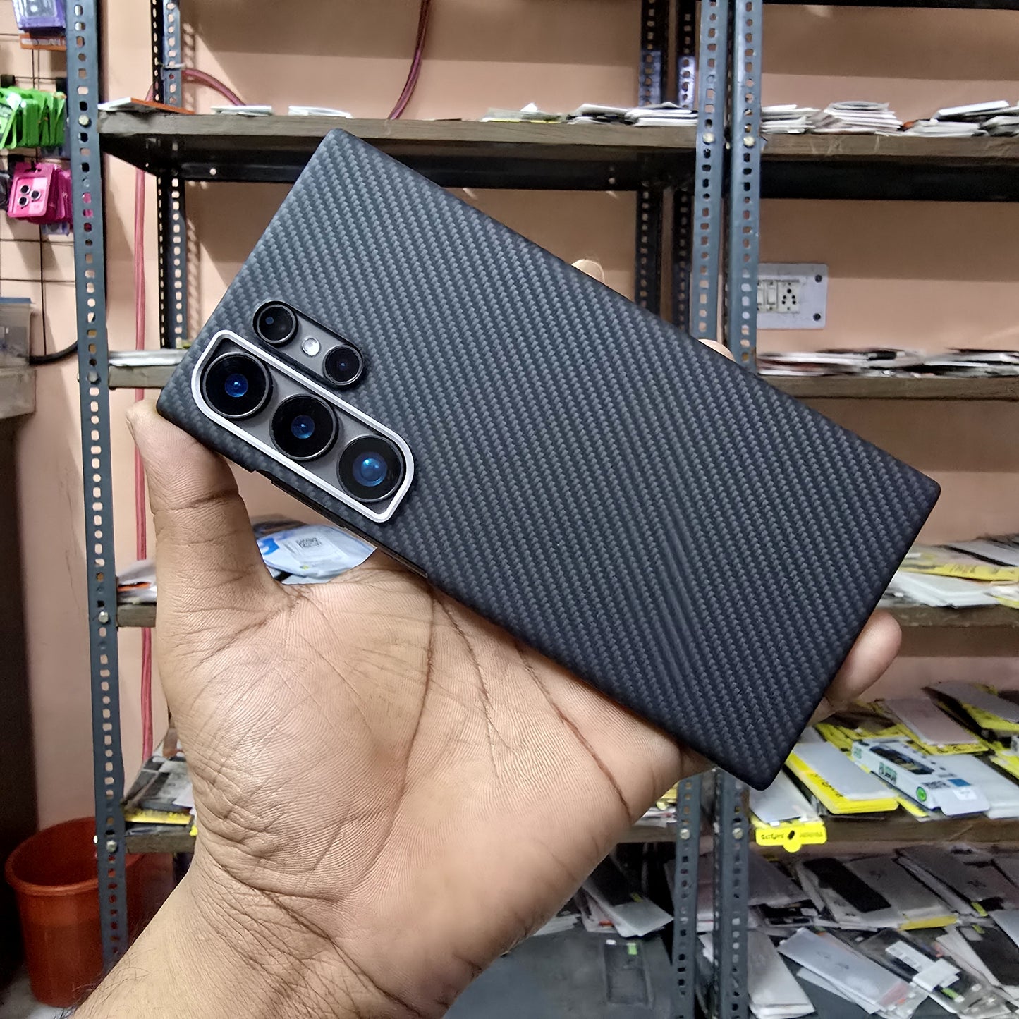 Samsung Galaxy S24 Ultra Carbon Ultra Thin Case Original Air Series With Camera Protection