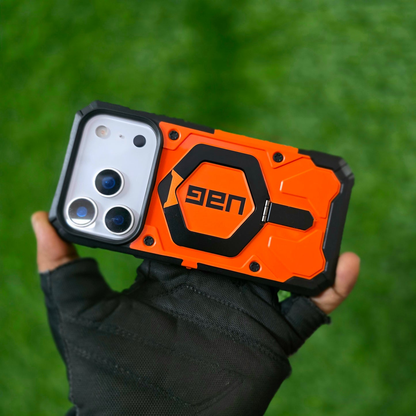 iPhone 17 Pro UAG Case, Military Grade Protective UAG Pathfinder Series with Magsafe & Kickstand - Orange