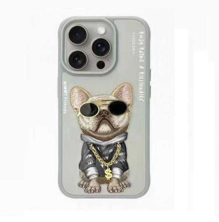 iPhone 15 Pro Max Nimmy Little Rich Tycon Series Case- Grey