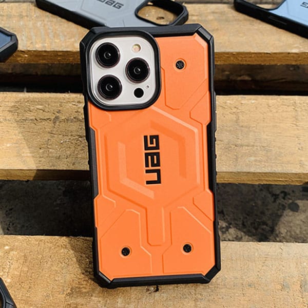 iPhone 14 Pro UAG Pathfinder Premium Rugged Shockproof Case With Magsafe - Orange