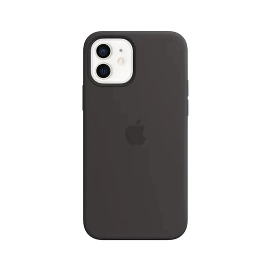 iPhone 12 Mini Original Liquid Silicon Case with Logo - Black