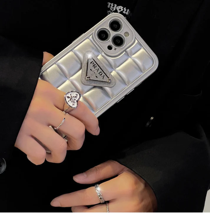 iPhone 14 Pro Max Luxury Prada Shaped Soft Case