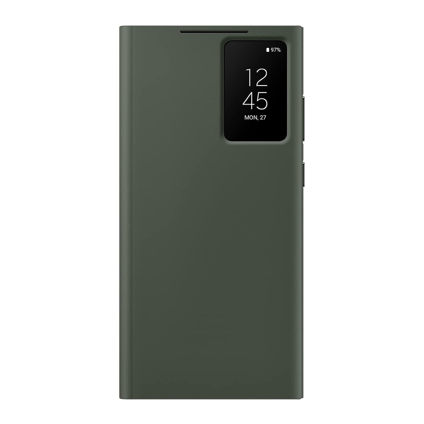Samsung Galaxy S23 Ultra S-View Wallet Phone Case, Protective Cover-Green