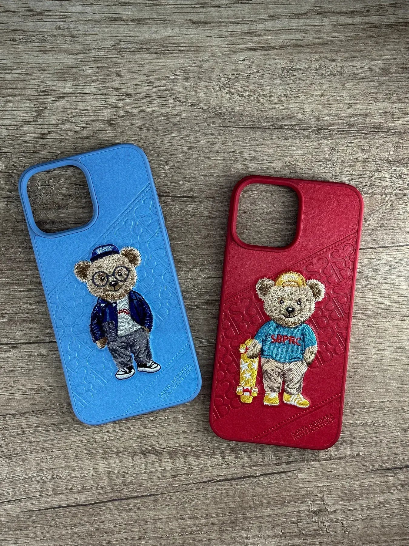 iPhone 13 Pro Max Santa Barbara Polo Club Crete Series Genuine Leather Case - Red