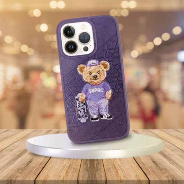 iPhone 14 Santa Barbara Polo Club Crete Series Genuine Leather Case-Deep Purple