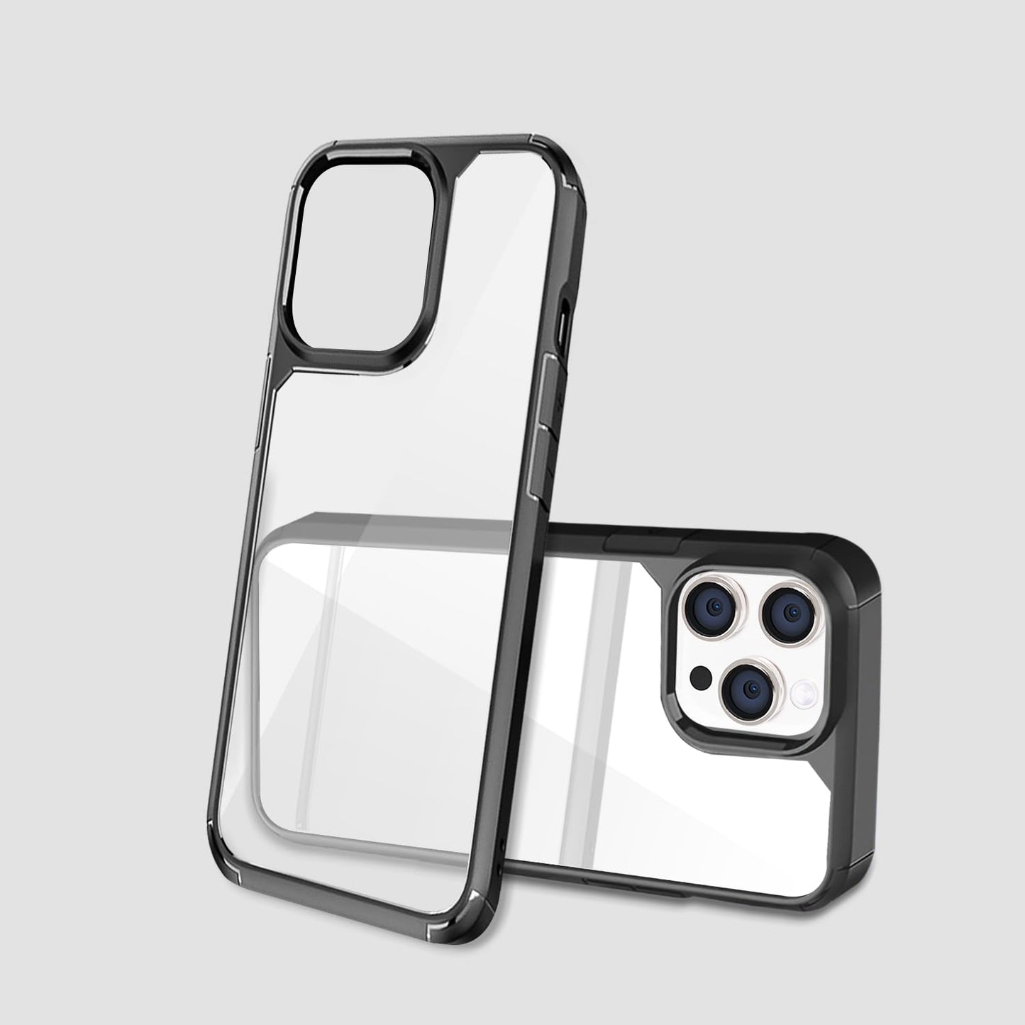 iPhone 15 Pro Max Hybrid Shockproof Slim Transparent Back Cover