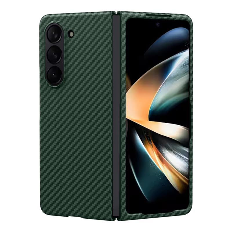 Samsung Galaxy Z Fold 6 0.6mm Super Slim Carbon Texture Aramid Fiber Case - Green