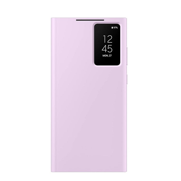 Samsung Galaxy S23 Ultra Original S-View Window Flip Wallet Case with Tap Control - Lavender