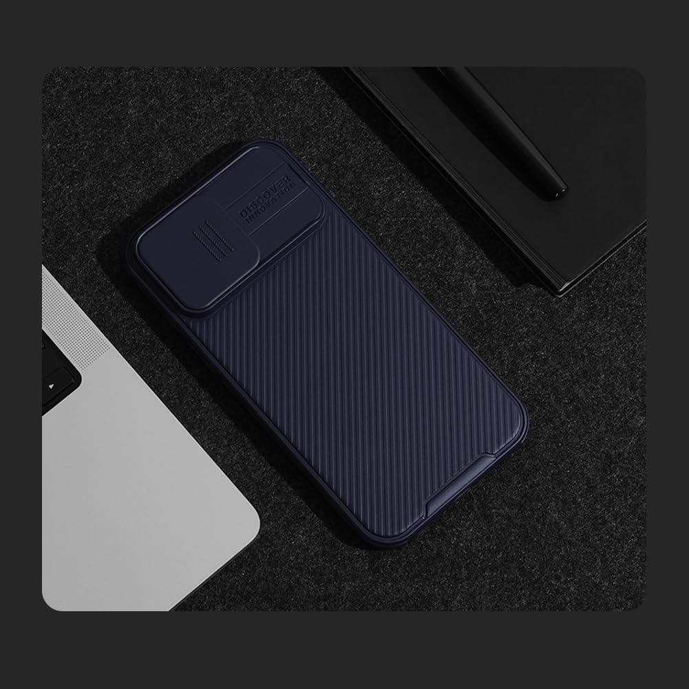iPhone 15 Pro Max Original Cam-Shield Camera Slider (Shutter) Double Layered Protection TPU + PC - Purple