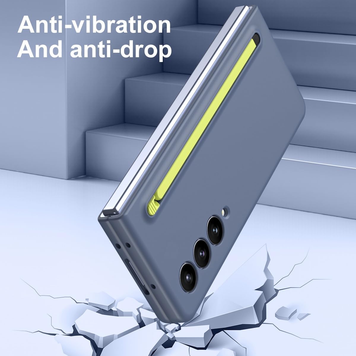 Samsung Galaxy Z Fold 4 Matte Case Ultra-Thin Silky Liquid PC Bumper Case with S-Pen (Without Front Glass)