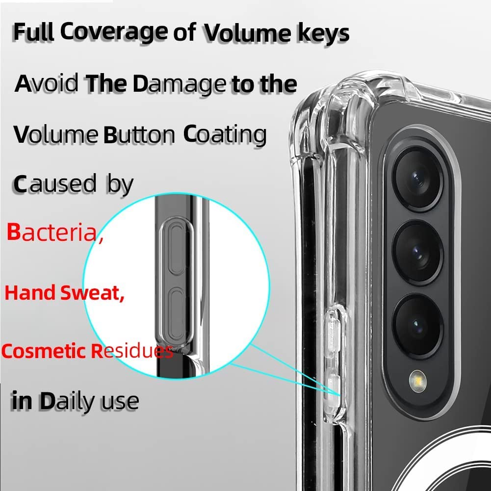 Samsung Galaxy Z Fold 4 Anti-Knock TPU Transparent MagSafe Case