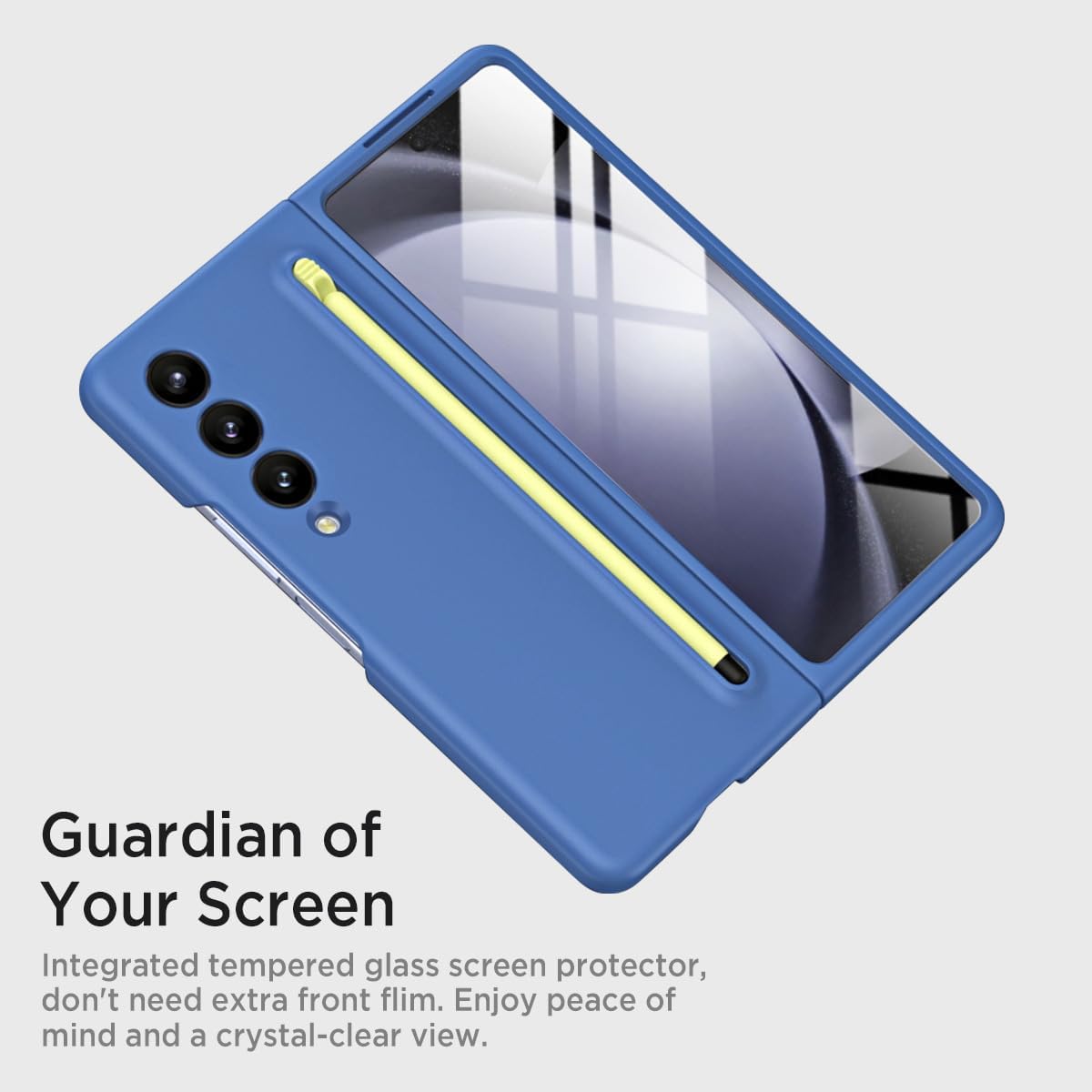 Samsung Galaxy Z Fold 4 Matte Case Ultra-Thin Silky Liquid PC Bumper Case with S-Pen