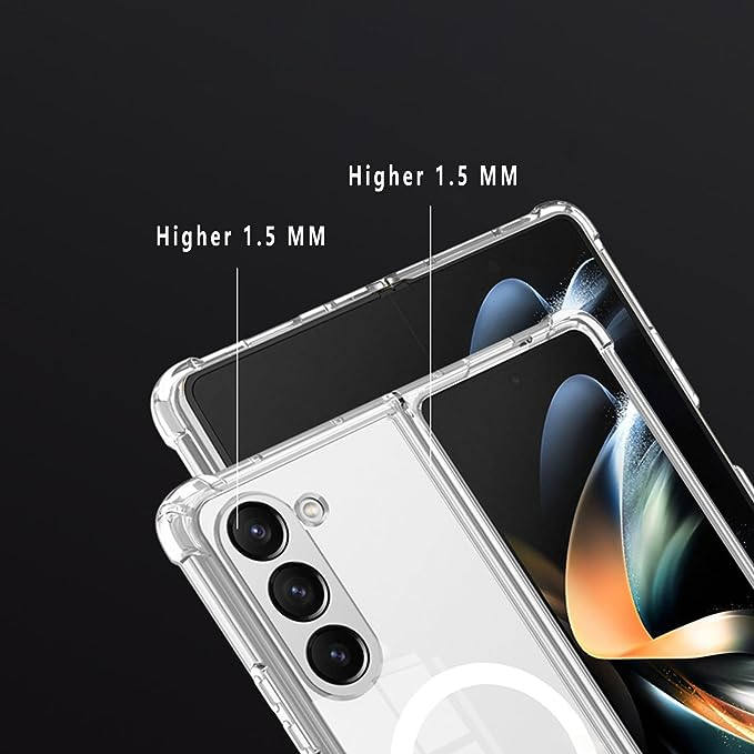 Samsung Galaxy Z Fold 5 Anti-Knock TPU Transparent MagSafe Case