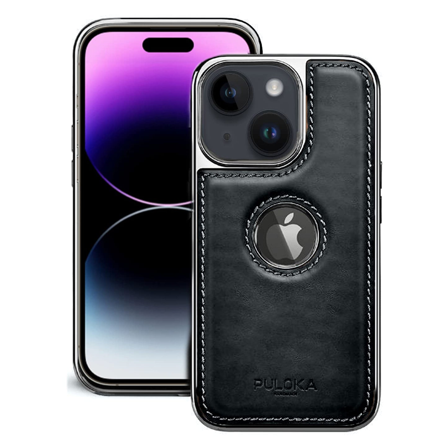 iPhone 13 Leather Case Original Luxurious Premium Quality leather Case-Black