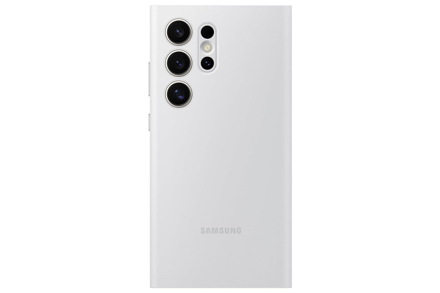 Samsung Galaxy S24 Ultra Smart S - View Window Flip Wallt Case with Tap Control - White