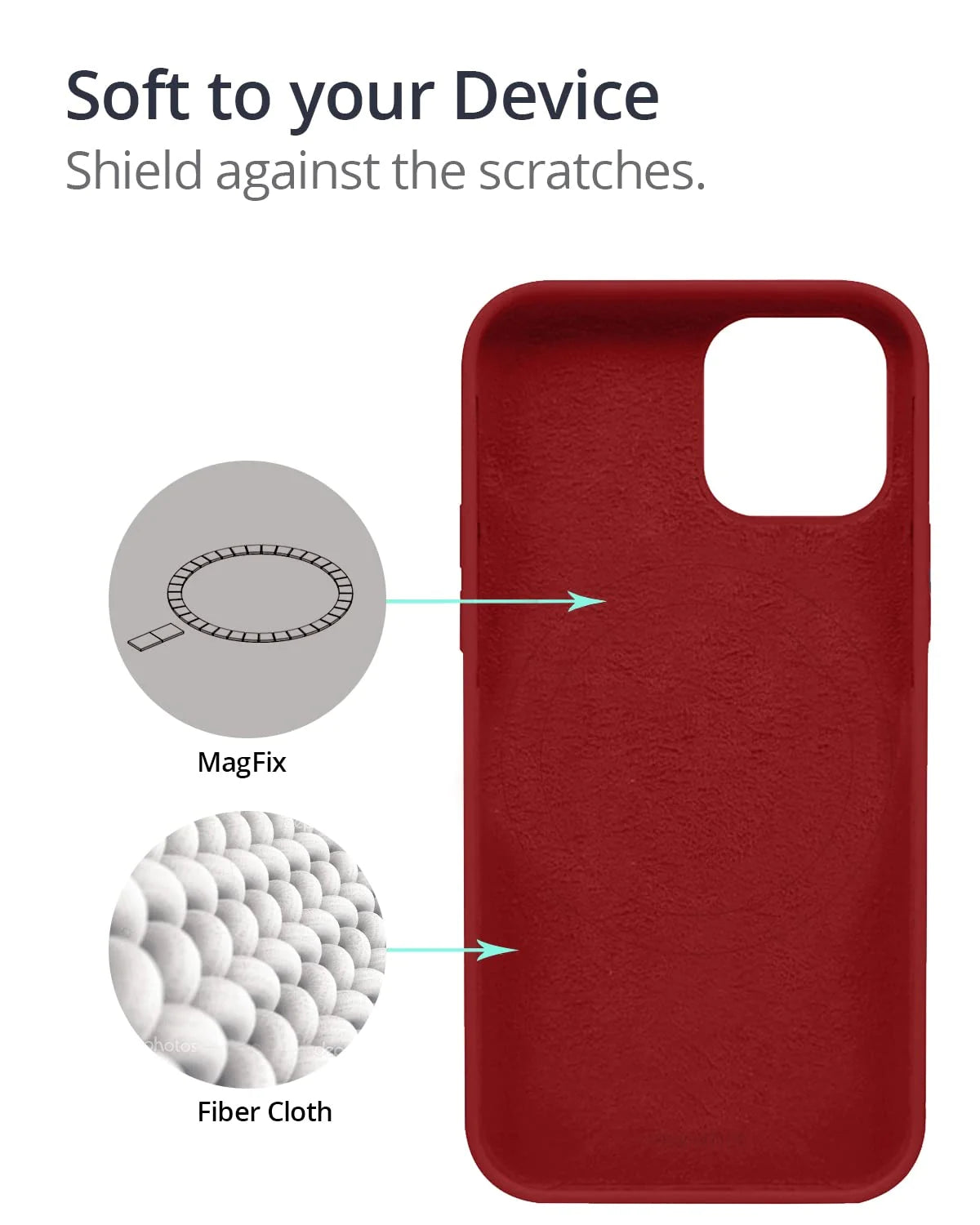 iPhone 13 Pro Max Leather Case with MagSafe - Red