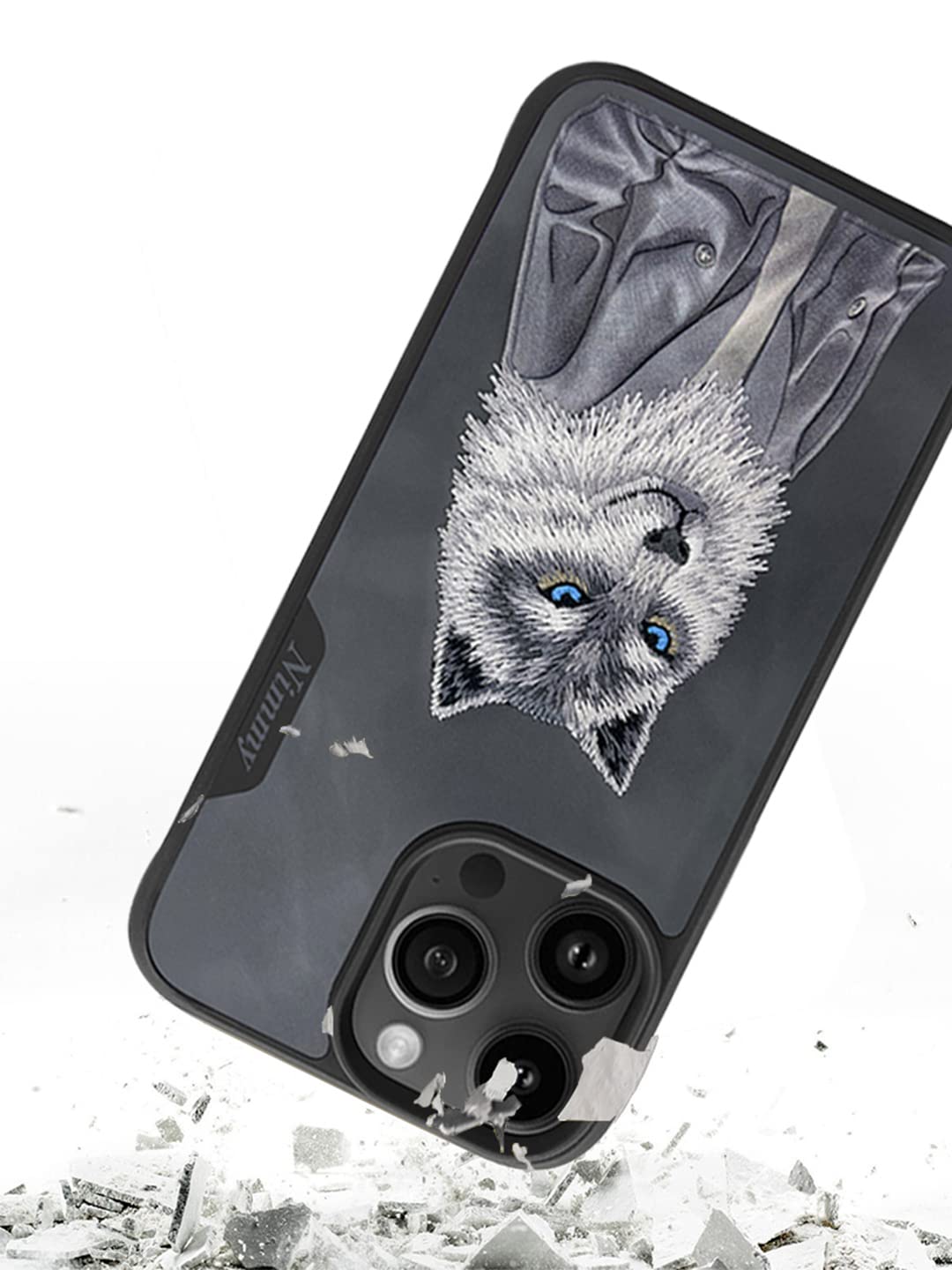 iPhone 15 Pro Max Wolf Pet Series Leather Case