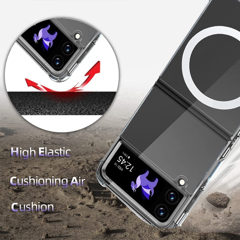 Samsung Galaxy Z Flip 4 Anti-Knock TPU Transparent MagSafe Case