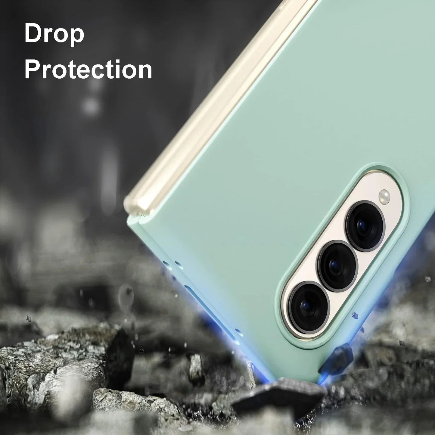 Samsung Galaxy Z Fold 3 Silicon Case Liquid Silicon Inner Fabric with Logo