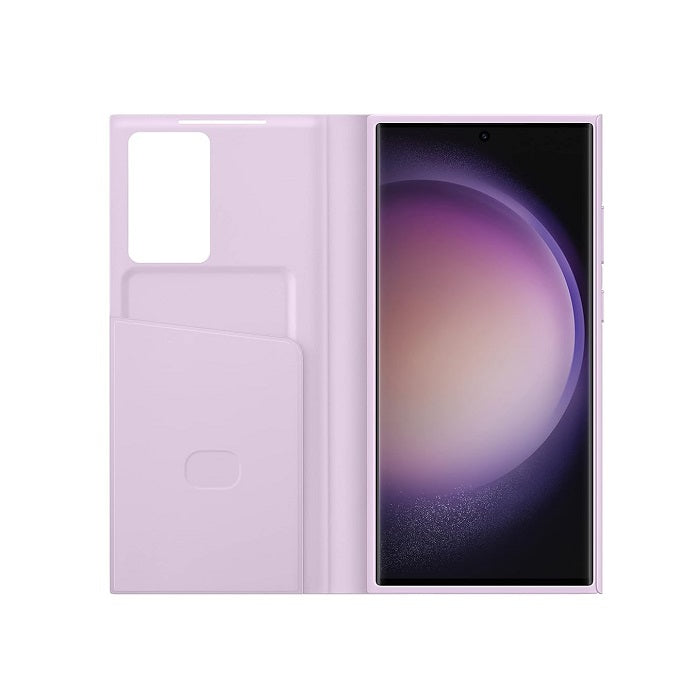 Samsung Galaxy S23 Ultra Original S-View Window Flip Wallet Case with Tap Control - Lavender
