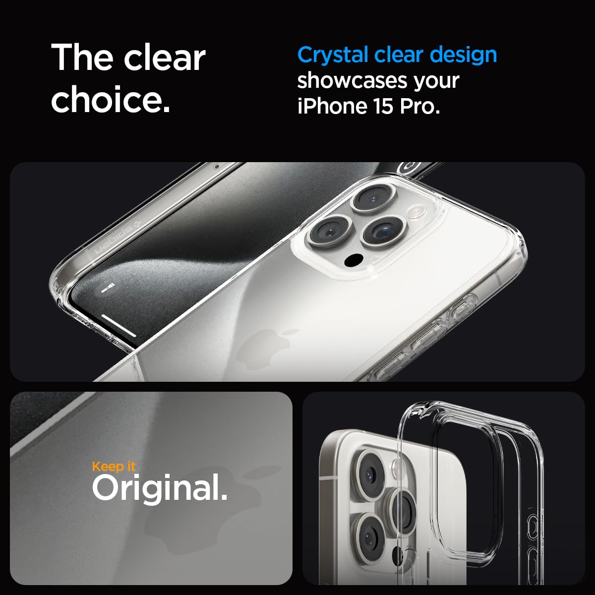 iPhone 15 Pro Max Crystal Clear Soft Silicon Transparent Scratch-Resistant Case - Clear