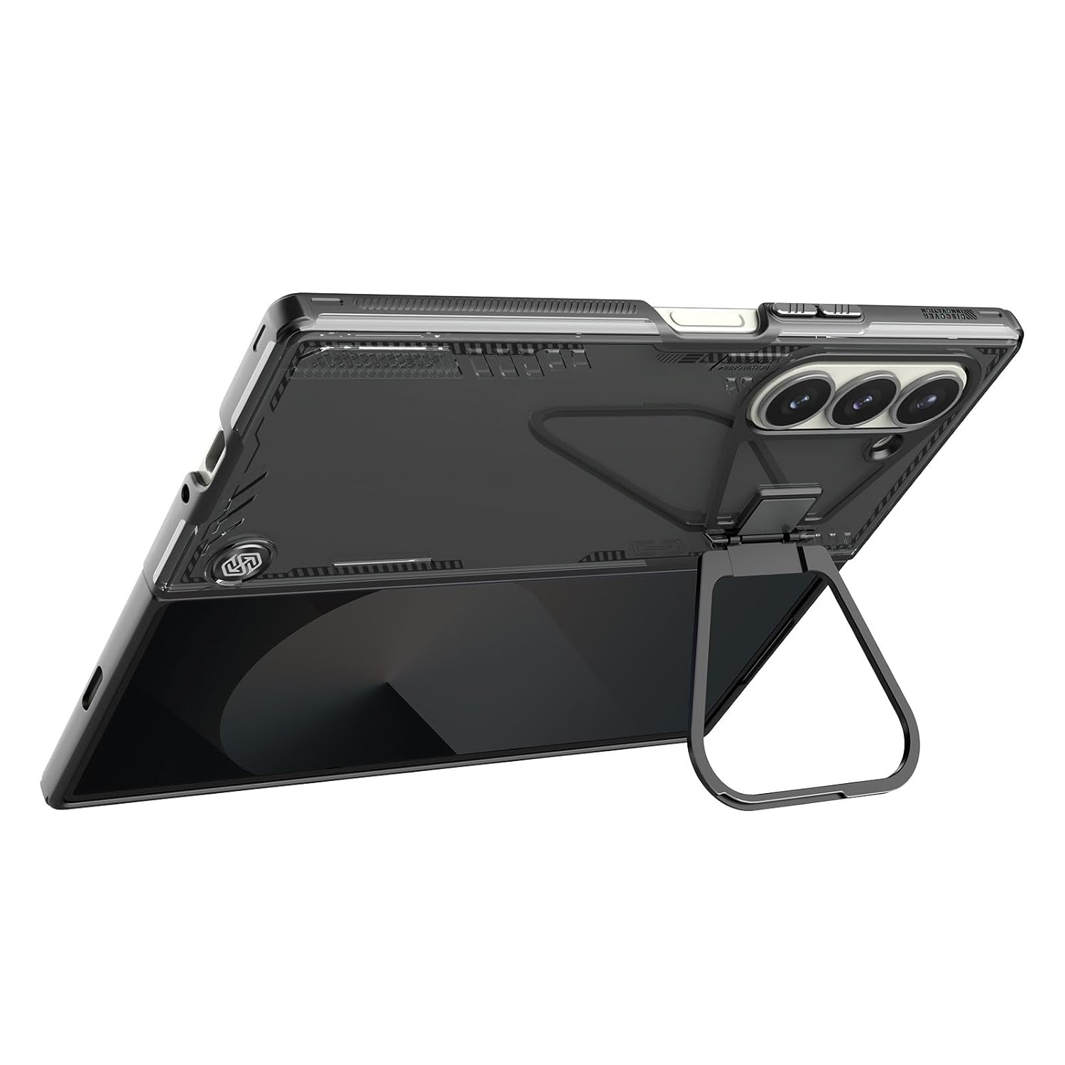 Samsung Galaxy Z Fold 6 Nillkin ICEBLADE Series Corner Air Bags + Aluminum Camera Protect Kickstand Case