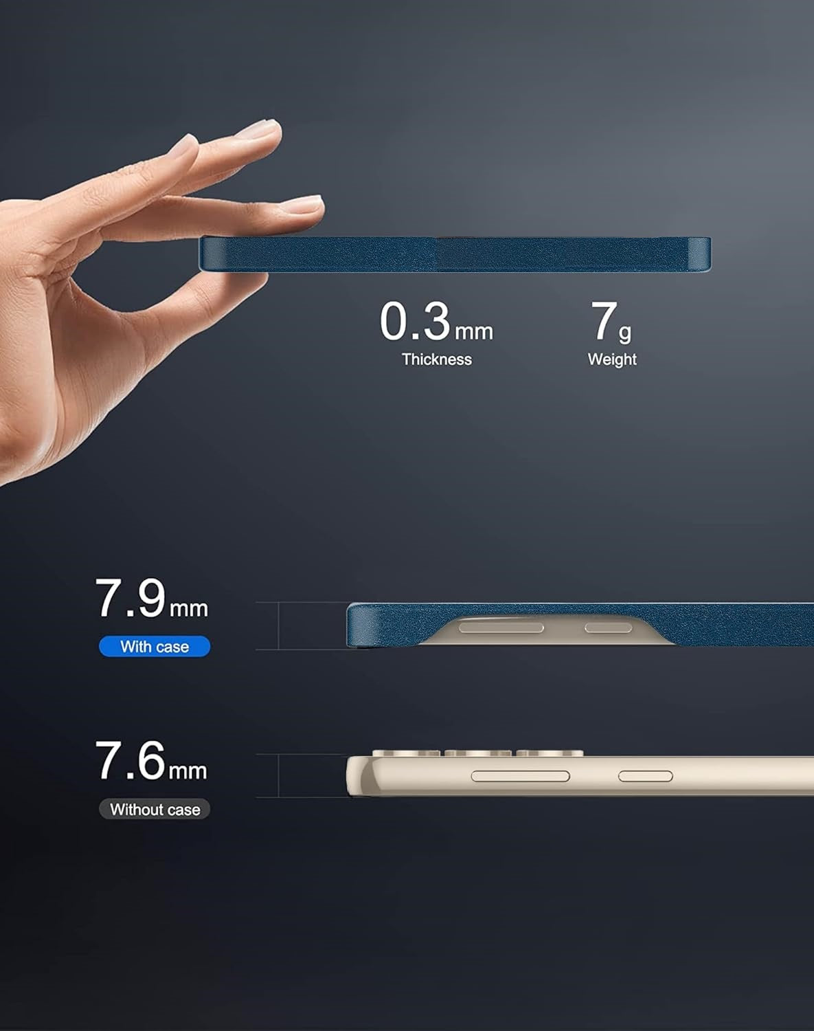 Samsung Galaxy S24 Plus Leather Case- Blue