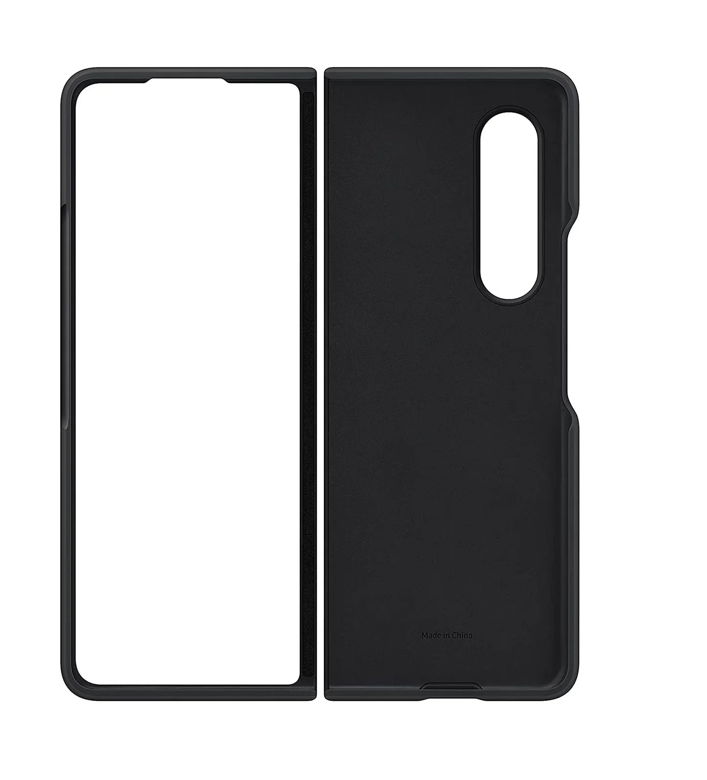 Samsung Galaxy Z Fold 3 Silicon Case Liquid Silicon Inner Fabric with Logo