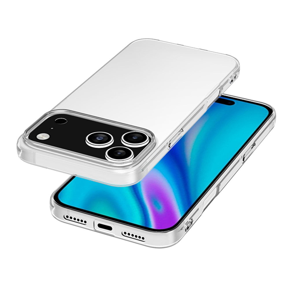 iPhone 17 Pro Max Crystal Clear Anti Yellowing Hard Transparent Back Cover