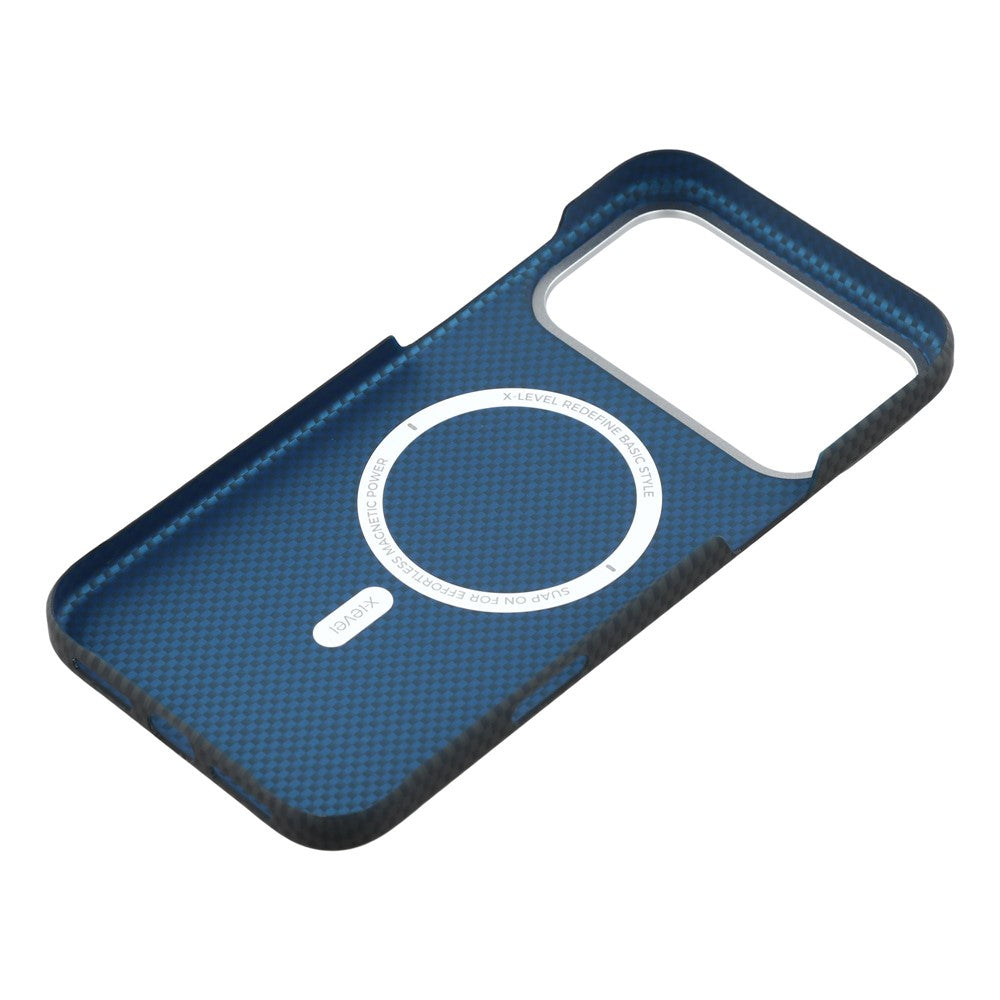 iPhone 17 Pro Max 0.8mm Ultra Slim Carbon Fiber Magnetic Cover with Magsafe - Black
