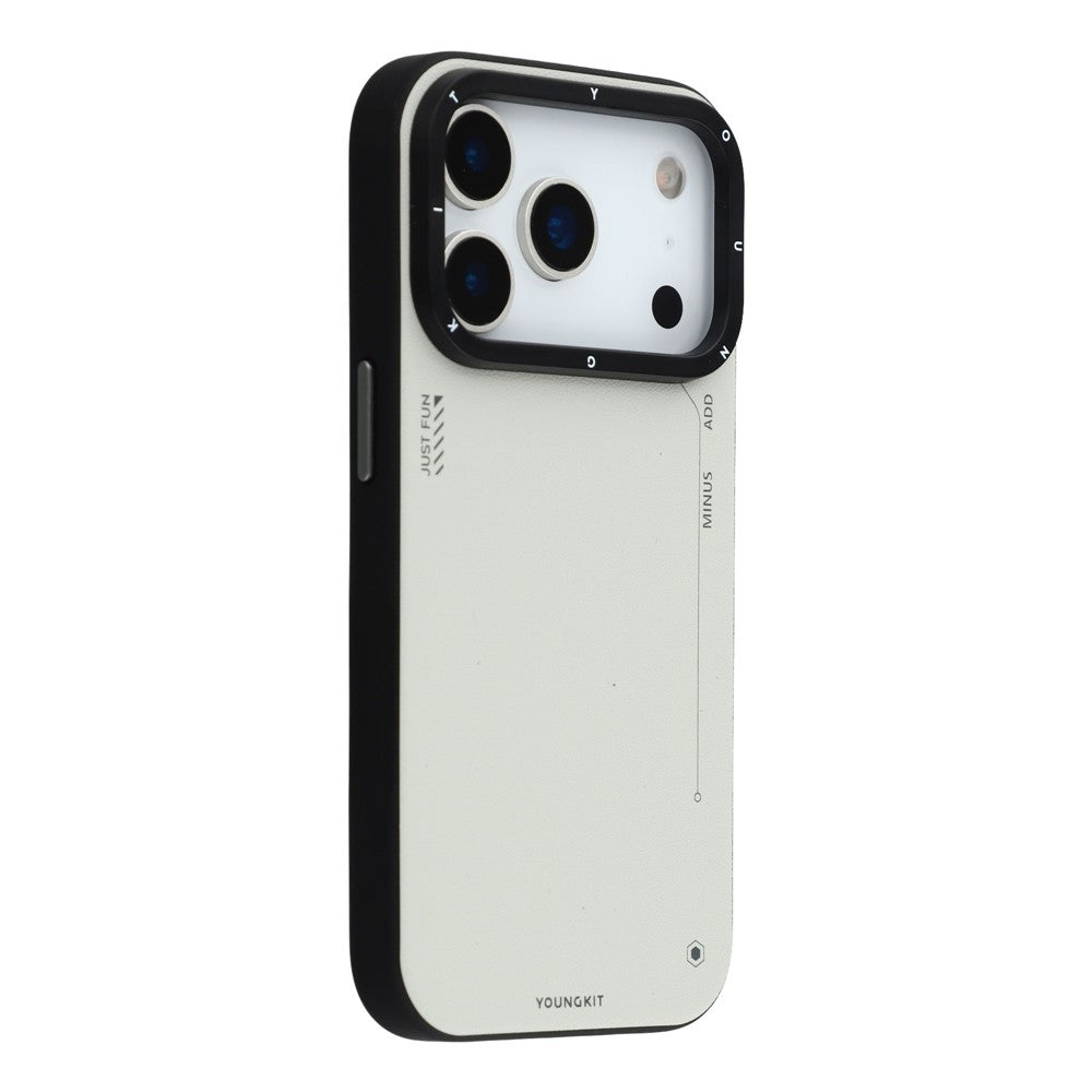 iPhone 17 Pro Max Leather Case, YOUNGKIT Matte Finish Leather Cover with Magsafe - Grey