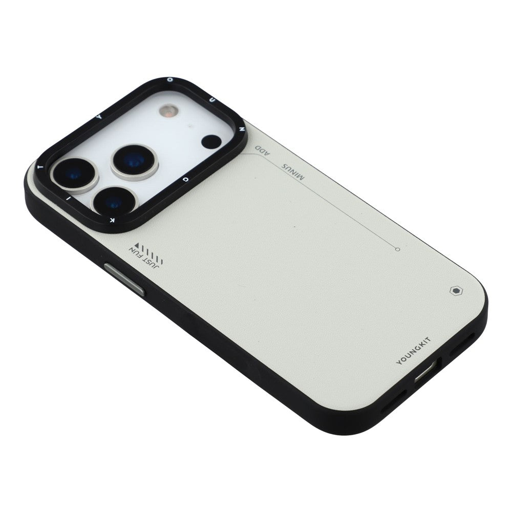 iPhone 17 Pro Max Leather Case, YOUNGKIT Matte Finish Leather Cover with Magsafe - Grey