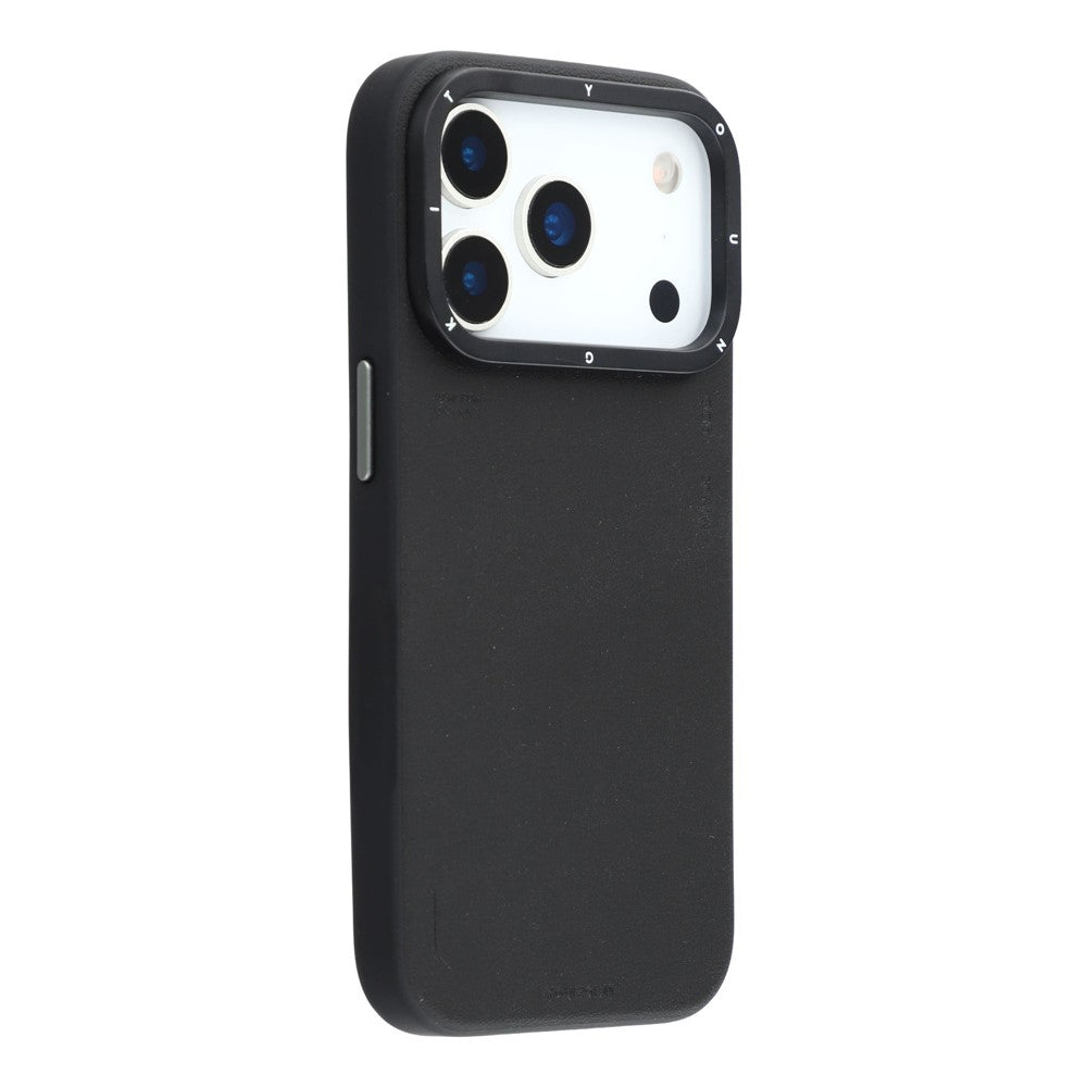 iPhone 17 Pro Max Leather Case, YOUNGKIT Matte Finish Leather Cover with Magsafe - Black