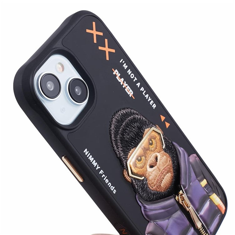 iPhone 14 Nimmy Cool & Cute Embroidery Case Cover