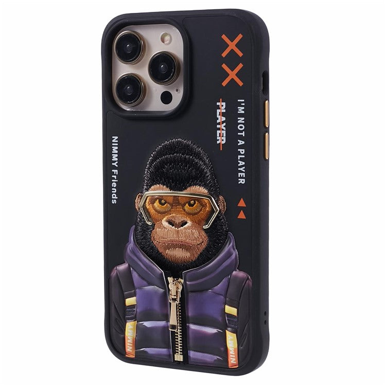 iPhone 15 Pro Max Nimmy Cool & Cute Embroidery Case Cover