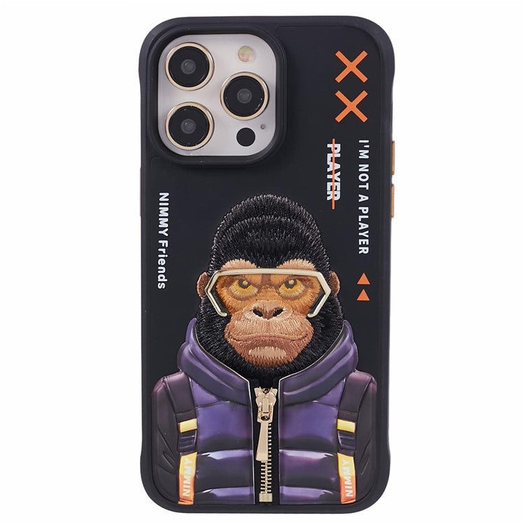 iPhone 15 Pro Max Nimmy Cool & Cute Embroidery Case Cover