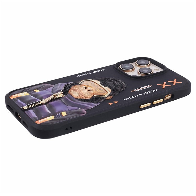 iPhone 15 Pro Max Nimmy Cool & Cute Embroidery Case Cover