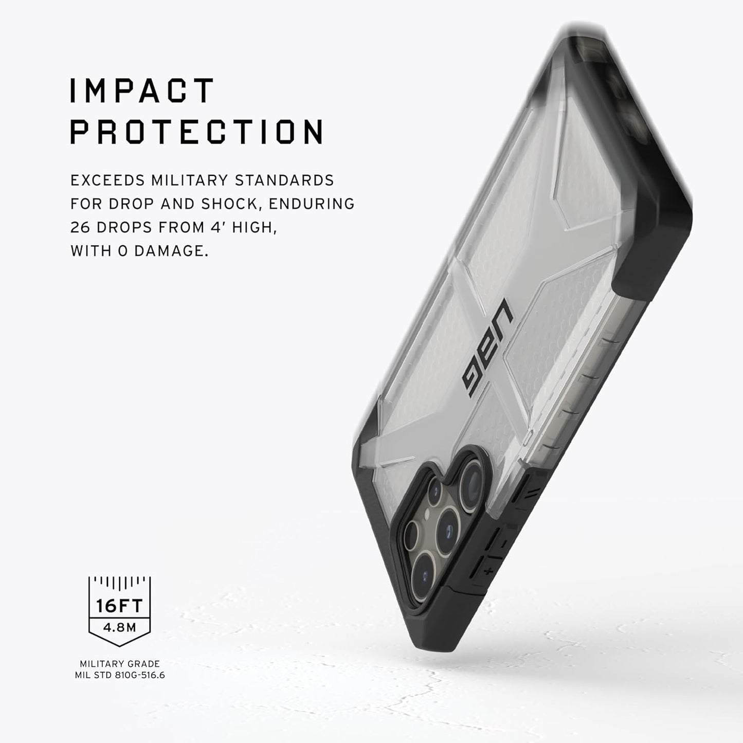 Samsung Galaxy S24 Ultra Case Plasma Rugged Featherlight Shockproof Protective Case - Ash