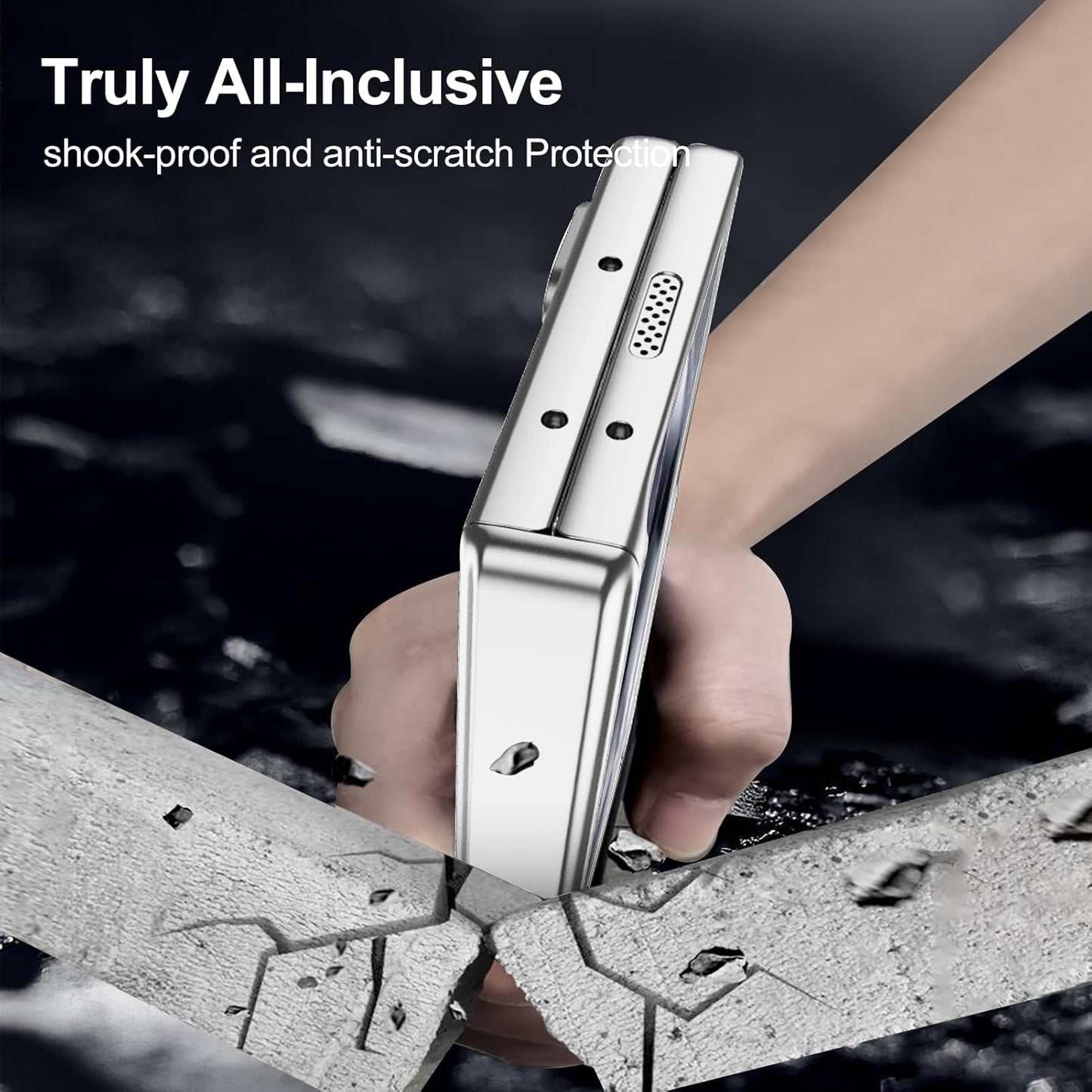 Samsung Galaxy Z Fold 6 Matte Finish Sport Car Design Series Case with Hinge and Front Glass Protection